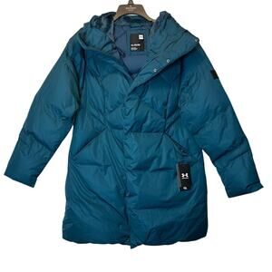 Under Armour Sportstyle Down Parka Coat Puffer Jacket Teal Green 700 Fill Power
